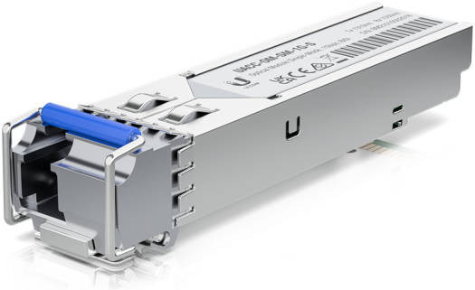 Ubiquiti Networks Bi-Directional Single-Mode LC SFP Transceiver Kit, 1.25 Gbps Speed, LC Connector, Supports 3km Connections, SM Fiber, 2 Pack | UACC-OM-SM-1G-S-2