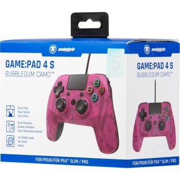 Snakebyte Game Pad 4 S™ (Ps4 Controller)  SB913471 Wired - Bubblegum Camo | SB913471