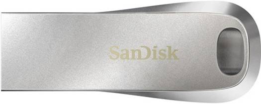 SanDisk 256GB Ultra Luxe USB 3.1 Gen 1 Type-A Flash Drive, 150Mbps Reading Speed,  Plug & Play, Integrated Key Ring Loop, Mac and Windows Compatible, Silver | SDCZ74-256G-G46