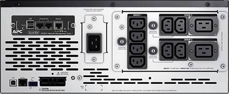 APC SMX3000HVNC Smart-UPS X 3000VA برج ذو عمق قصير / حامل LCD قابل للتحويل 200-240 فولت مع بطاقة الشبكة | SMX3000HVNC